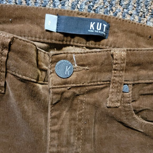 Kut from the Kloth Diana Corduroy Relaxed Fit Skinny Size 2 - Picture 8 of 12